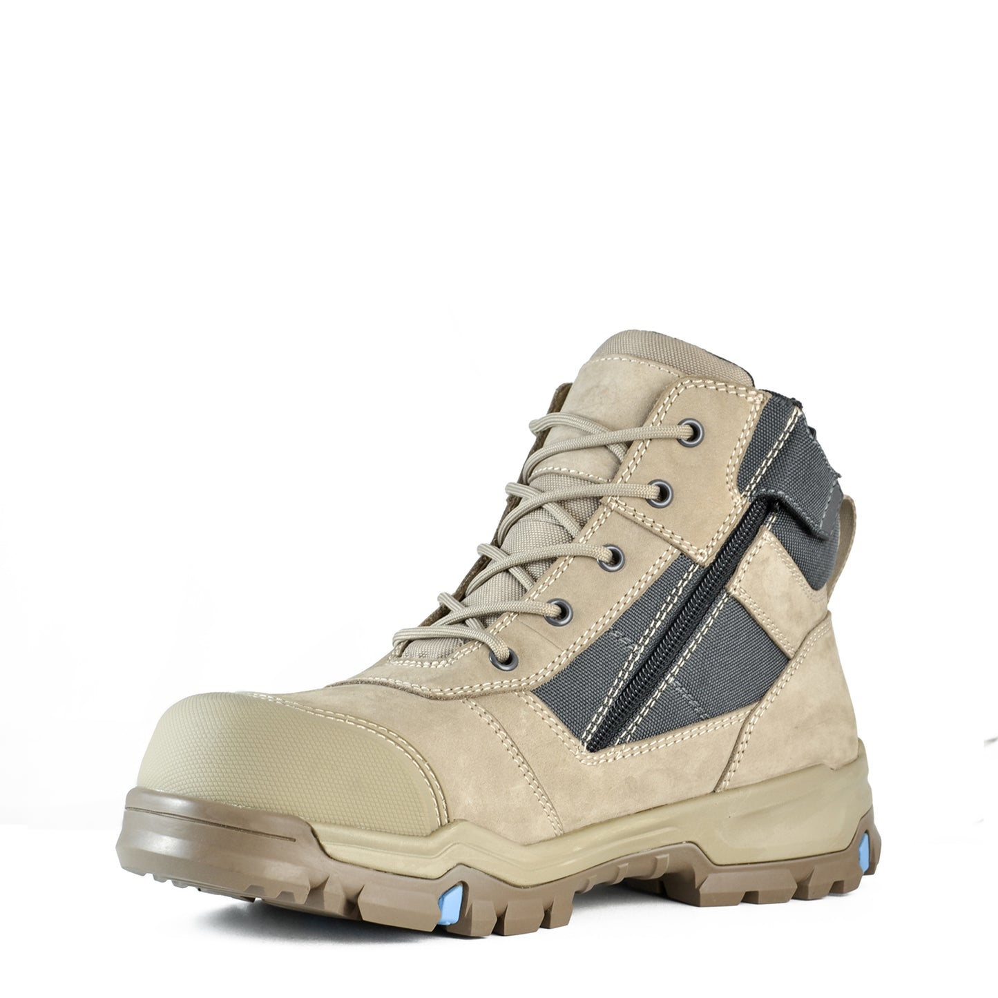 BATA - ROY - LOW LEG ZIP SIDED SLATE/STONE PU/RUBBER_804-89044
