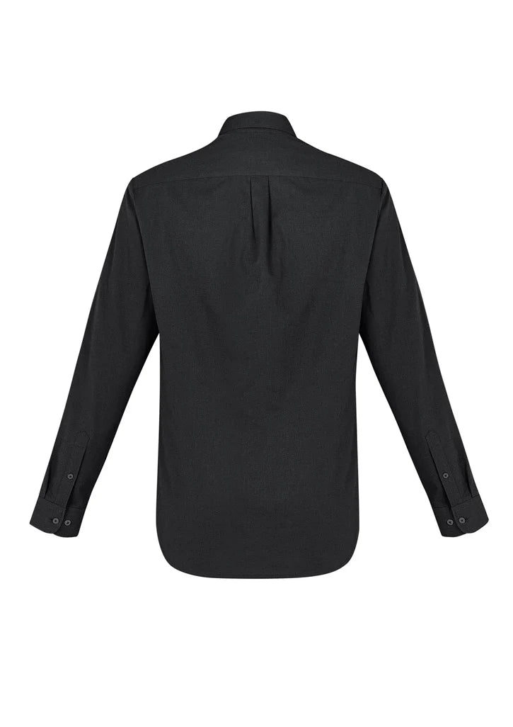 Biz Collection - MEMPHIS M Casual L/S Shirt -BLACK -_Black - S127ML