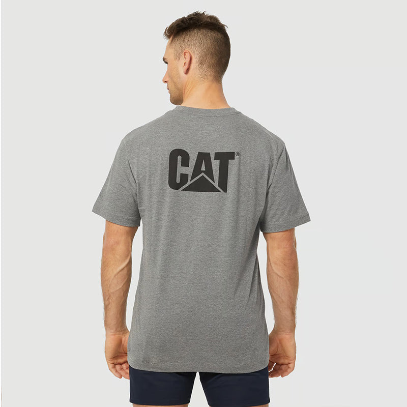 CAT - TRADEMARK TEE_Dark Heather Grey - W05324.004