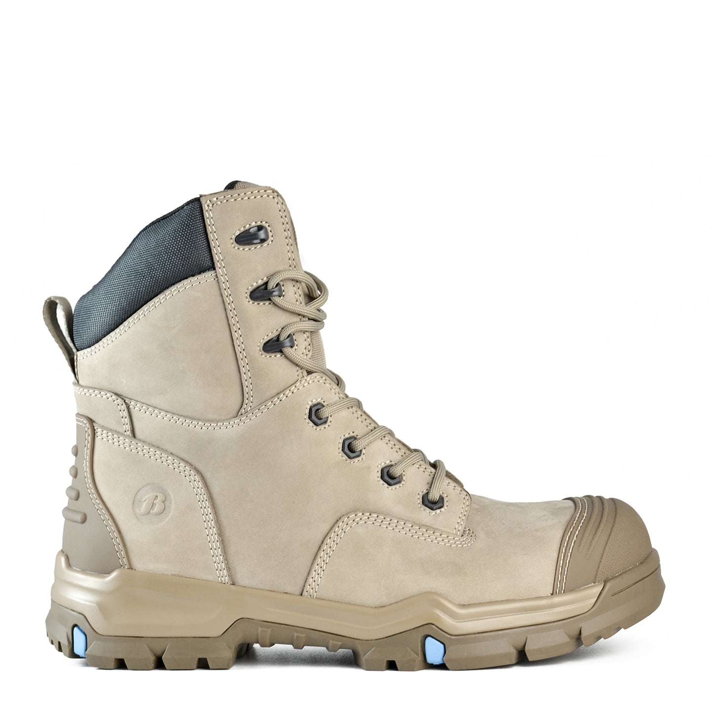 BATA - WOODSIE - HIGH LEG ZIP SIDED SLATE BOOT PU/RUBBER_804-89045