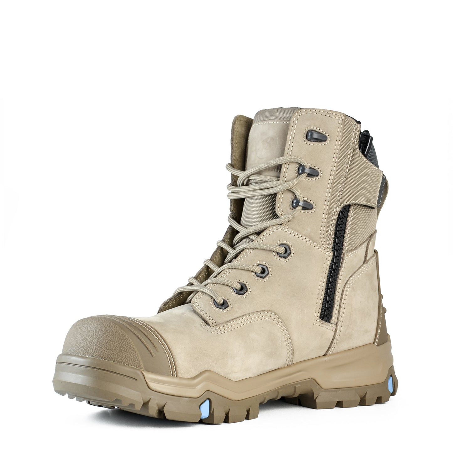 BATA - WOODSIE - HIGH LEG ZIP SIDED SLATE BOOT PU/RUBBER_804-89045