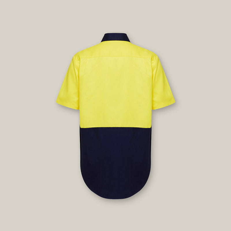 Hard Yakka - S/SL HI VIS SHIRT_Yellow/Navy - Y04620