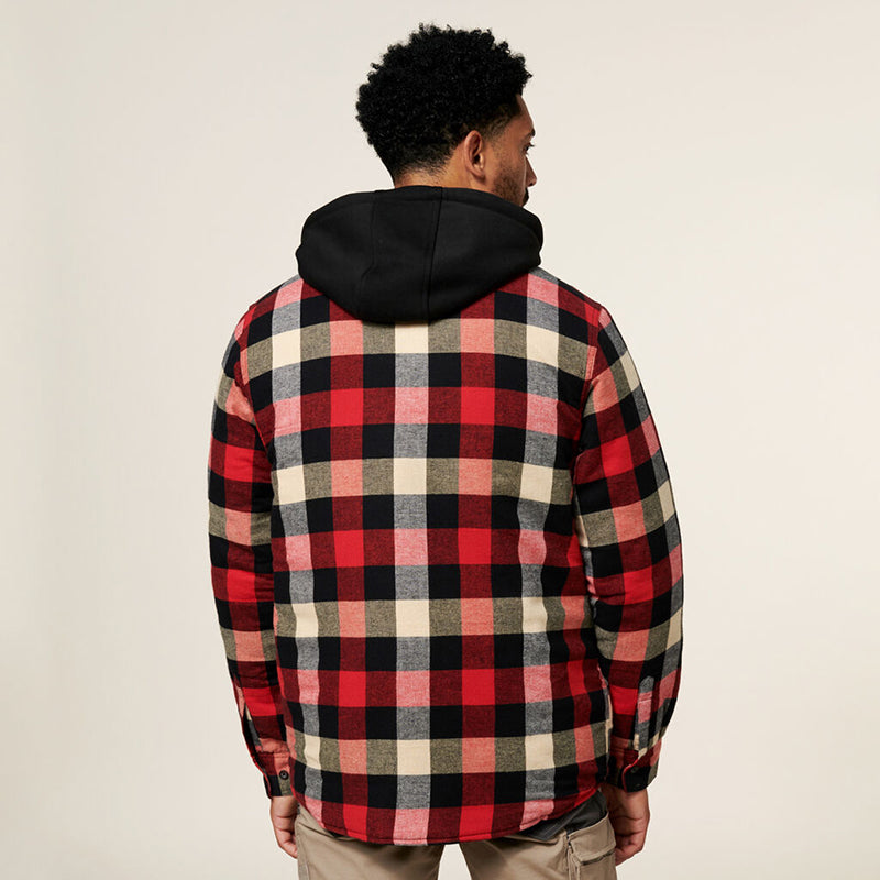 Hard Yakka - QUILTED SHACKET_Red - Y06690