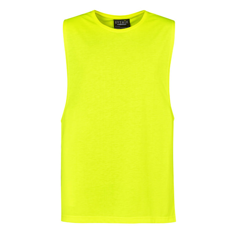 Syzmik - Hi Vis Sleevles Tee_Yellow - ZH297