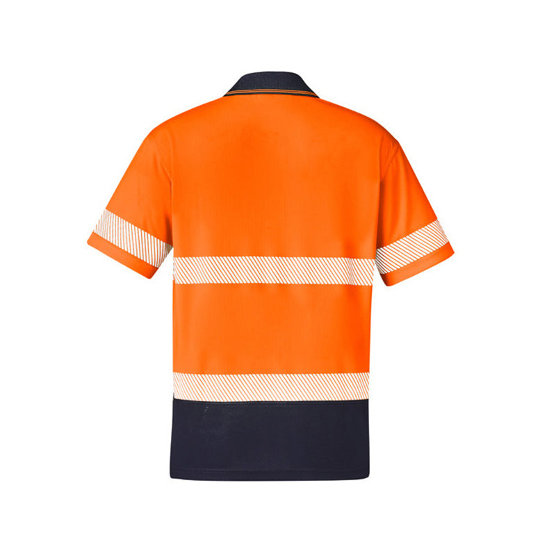 Syzmik - Hi Vis Polo w Segmented Tape S/S_Orange/Navy - ZH535