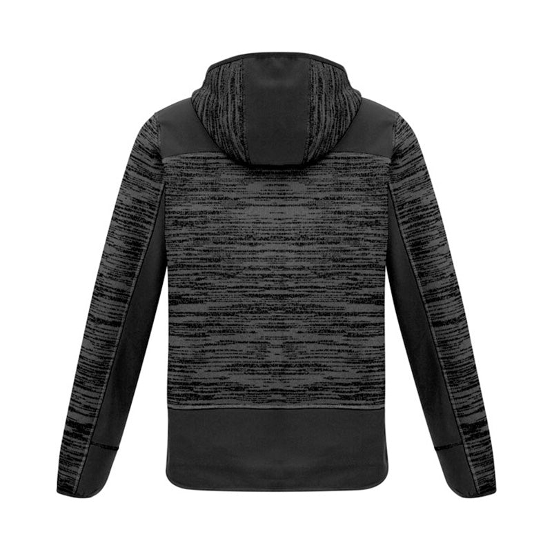 Syzmik - Streetworx Reinforced Knit Hoodie - Full Zip_Gunmetal/Black - ZT360
