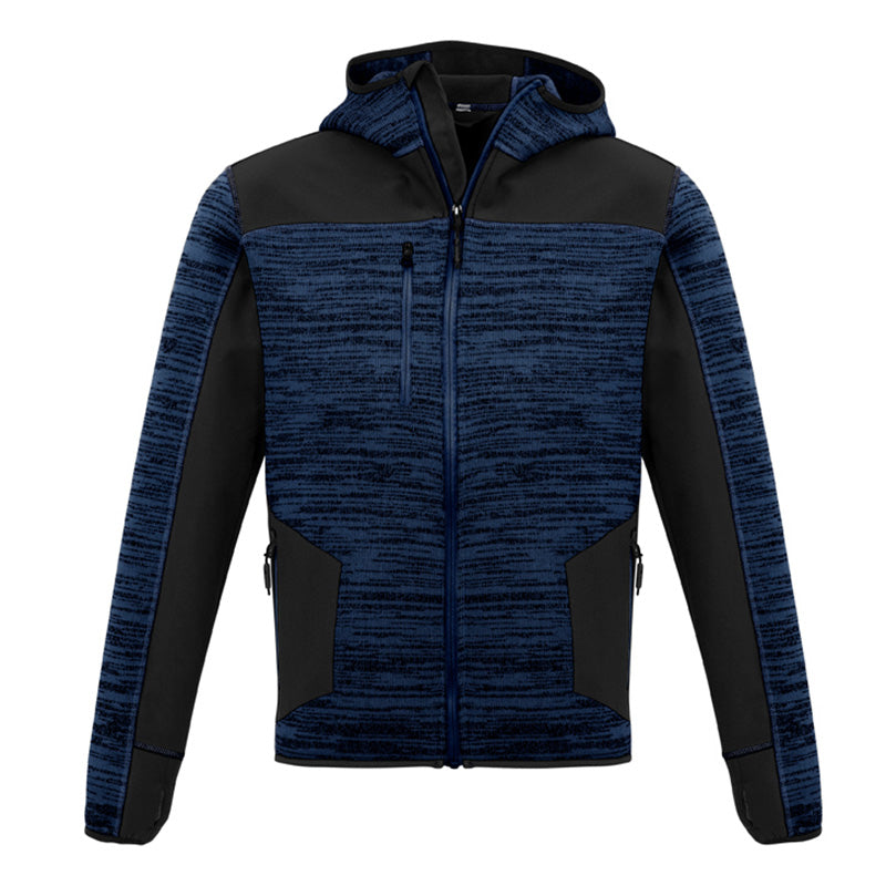 Syzmik - Streetworx Reinforced Knit Hoodie - Full Zip_Navy/Black - ZT360