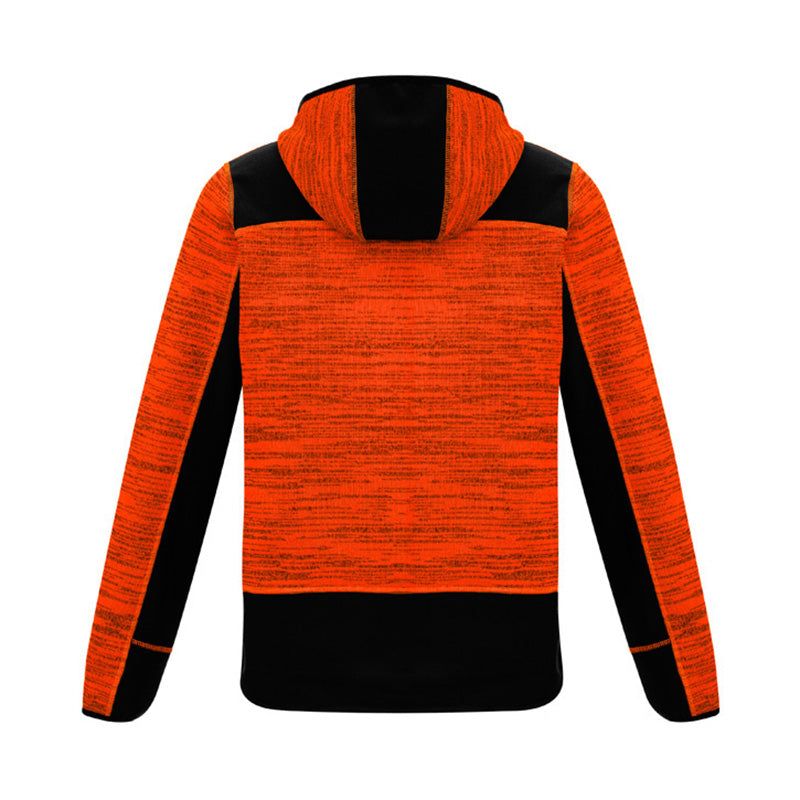 Syzmik - Streetworx Reinforced Knit Hoodie - Full Zip_Orange/Black - ZT360