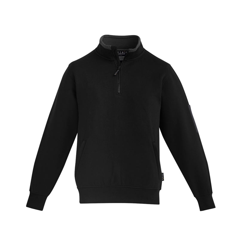 Syzmik - Unisex 1/2 Zip Pullover -BLACK -_Black - ZT366