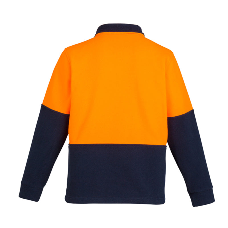 Syzmik - D/O Fleece Jumper -Orange/Navy -_Orange/Navy - ZT460