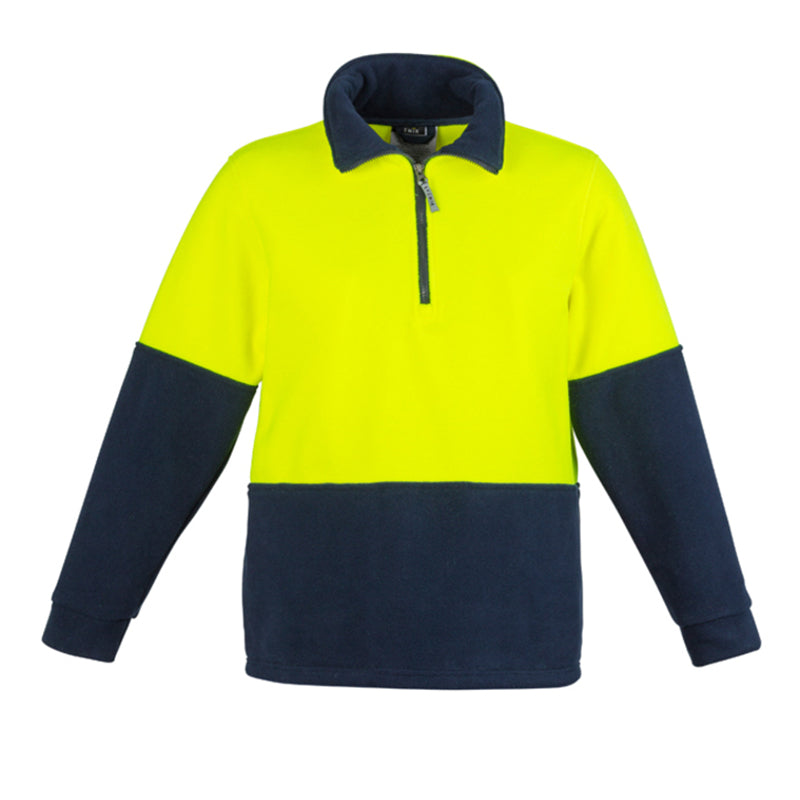 Syzmik - D/O Fleece Jumper -Yellow/Navy -_Yellow/Navy - ZT460