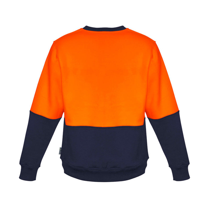 Syzmik - Hi Vis Crew Sweatshirt_Orange/Navy - ZT475