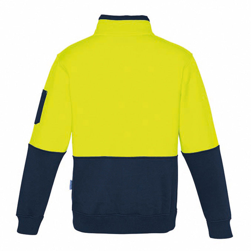 Syzmik - Hi Vis Pullover w Half Zip_Yellow/Navy - ZT476