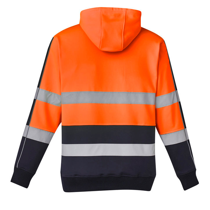 Syzmik - Hi Vis Stretch Hoodie - Biomotion Taped_Orange/Navy - ZT483