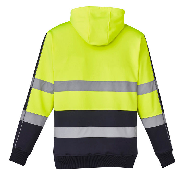 Syzmik - Hi Vis Stretch Hoodie - Biomotion Taped_Yellow/Navy - ZT483