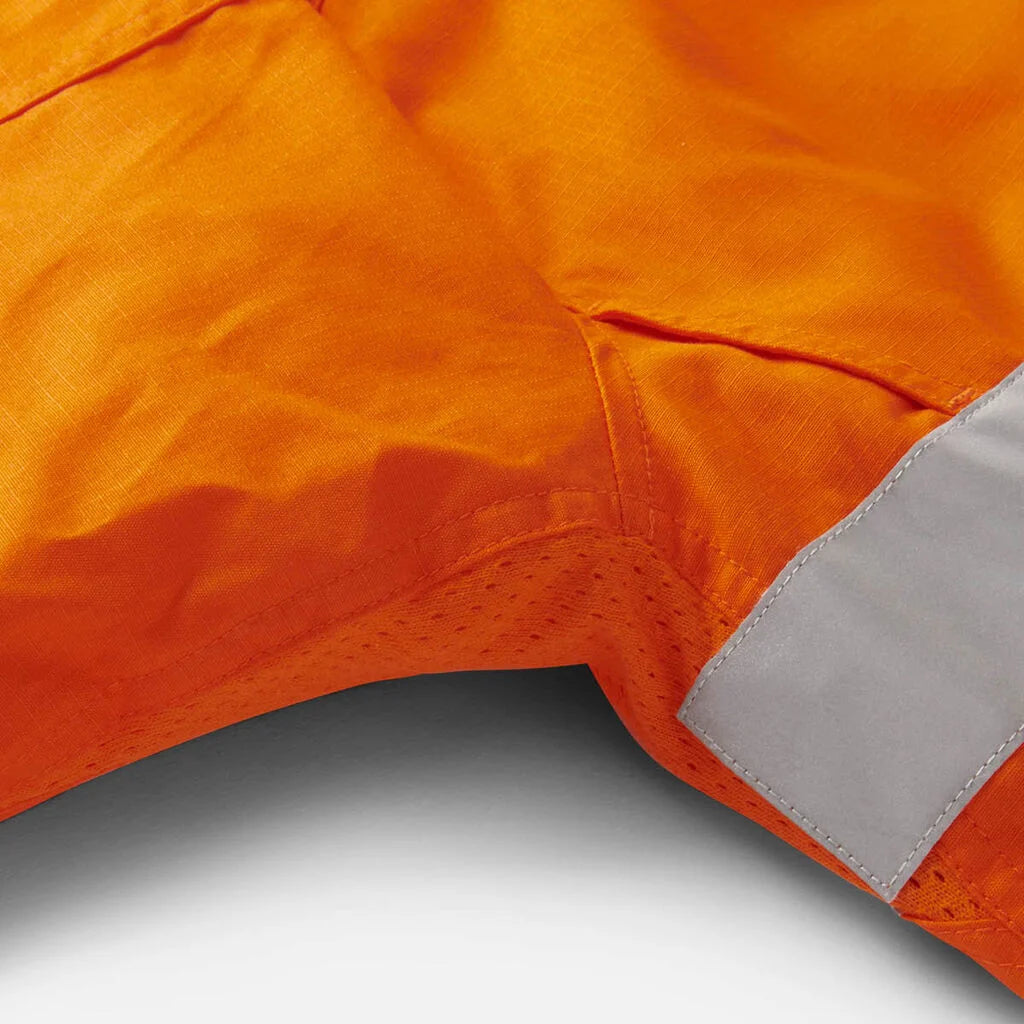 King Gee K54880 L/S Hi Vis SPL Taped Shirt_Orange/Navy - K54880