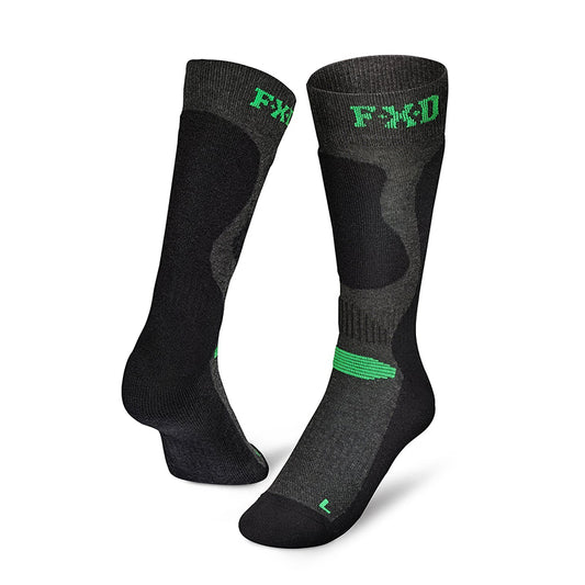 FXD - SK-7 - 2 SOCK PACK - WOOL BLEND TECH SOCK_Black