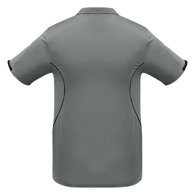 Biz Collection - Razor Mens Polo_Ash/Black - P405MS