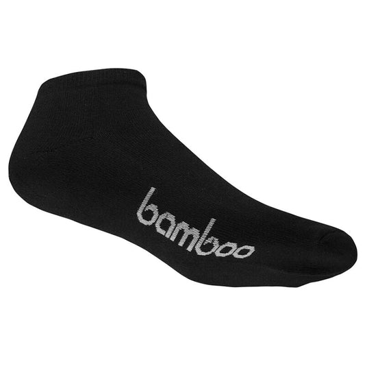 Bamboo Textiles - Ped Bamboo Sports Ankle Socks - All Black