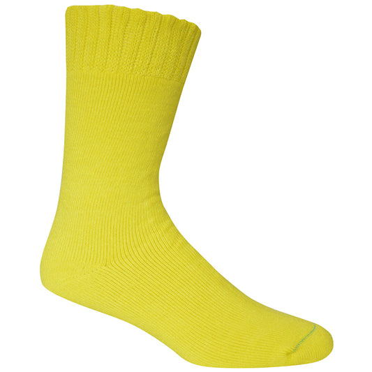 Bamboo Textiles - Extra Thick Bamboo Socks - HV lemon