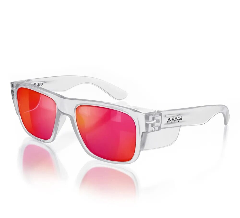 SafeStyle - Fusions Clear Frame/Mirror Red Polarised UV400_FCRP100