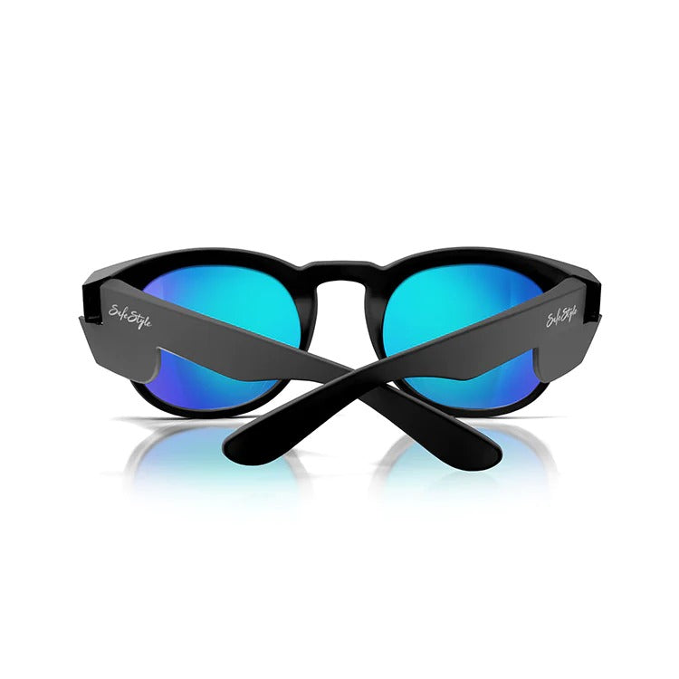 SafeStyle - Cruisers Matte Black Frame/Mirror Blue Polarised UV400_CRMBBP100