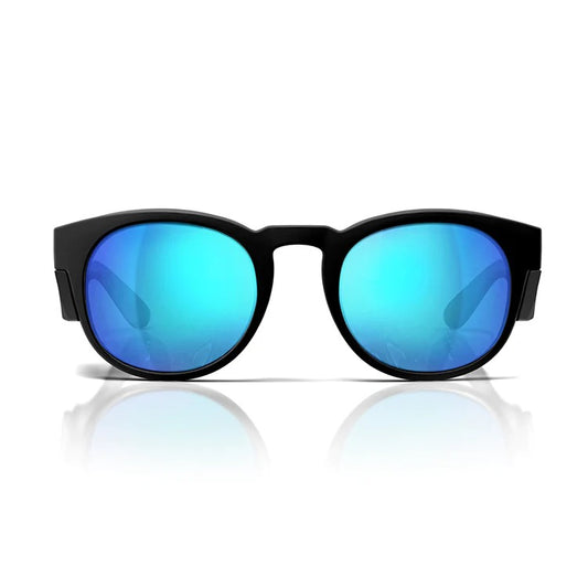 SafeStyle - Cruisers Matte Black Frame/Mirror Blue Polarised UV400_CRMBBP100