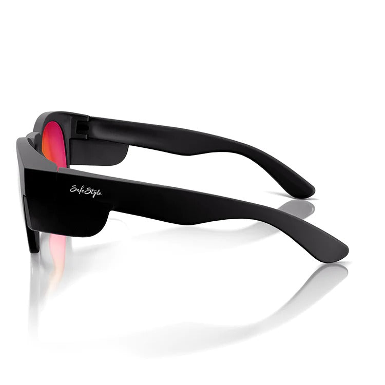 SafeStyle - Cruisers Matte Black Frame/Mirror Red Polarised UV400_CRMBRP100