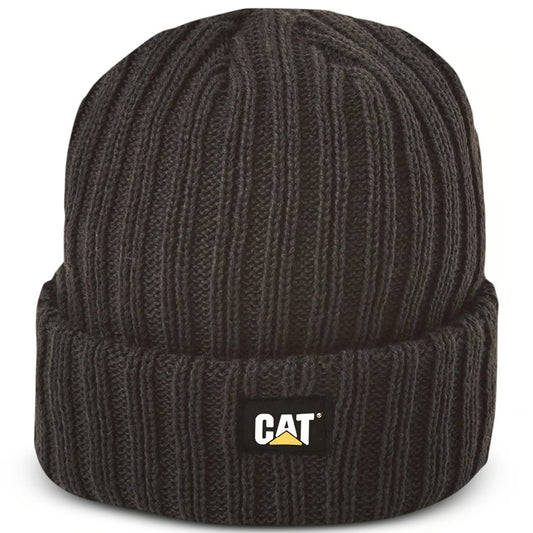 CAT- RIB WATCH BEANIE _BLACK - W01443