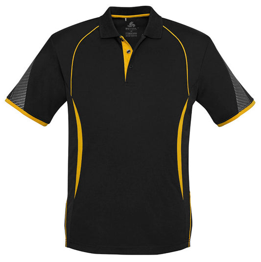 Biz Collection - Razor Mens Polo_Black/ Gold - P405MS