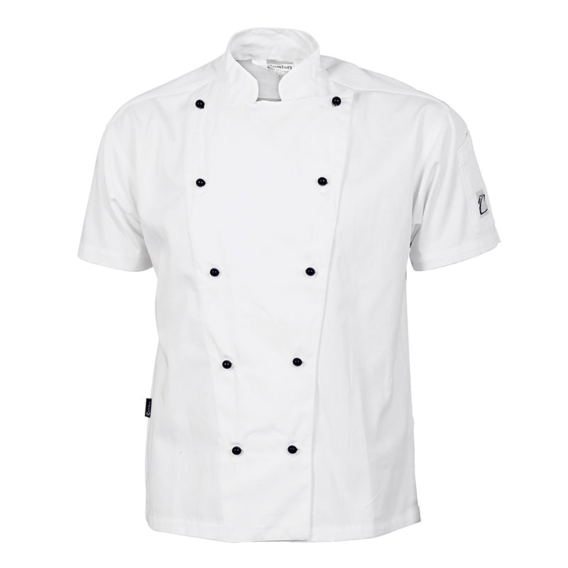 DNC - Traditional Chef Jacket - Short Sleeve_White - 1101
