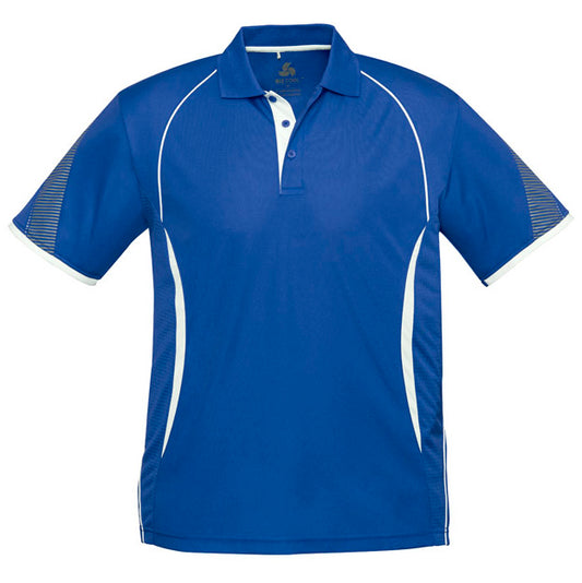 Biz Collection - Razor Mens Polo_Royal/White - P405MS