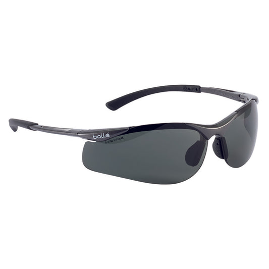 BOLLE - CONTOUR Dark Gun Frame Grey Polarised Lens - Soft Drawstring Pouch - 1652107