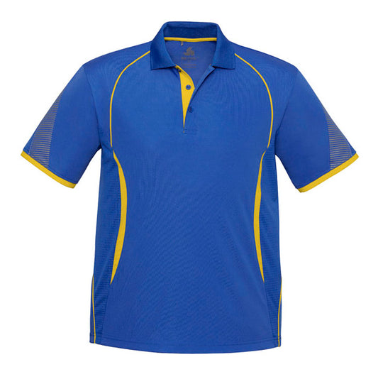 Biz Collection - Razor Mens Polo_Royal/Gold - P405MS