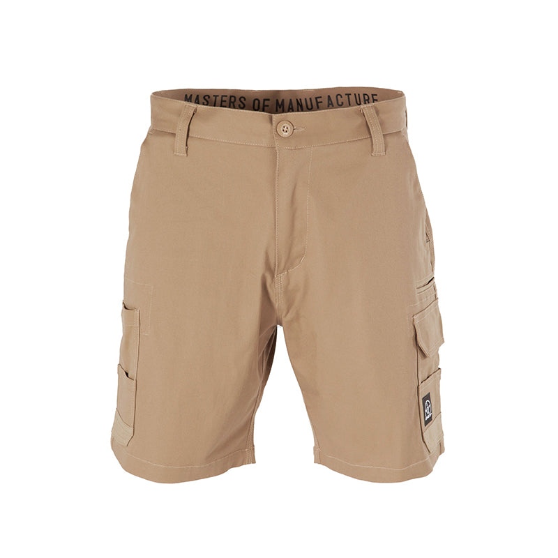 UNIT - DEMOLITION SHORTS - Stretch Cotton Cargo Shorts_Khaki - 171117007