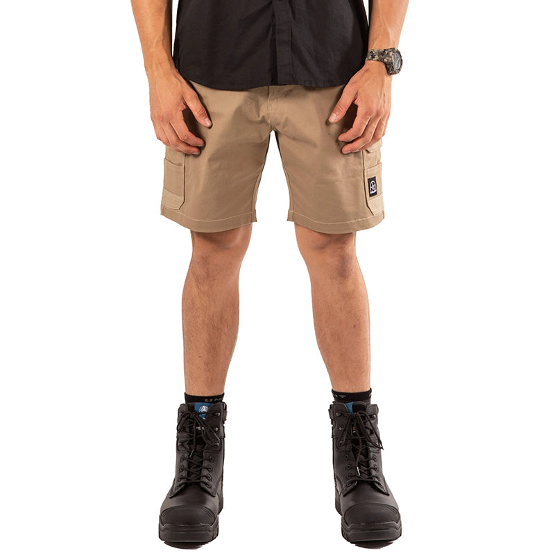 UNIT - DEMOLITION SHORTS - Stretch Cotton Cargo Shorts_Khaki - 171117007