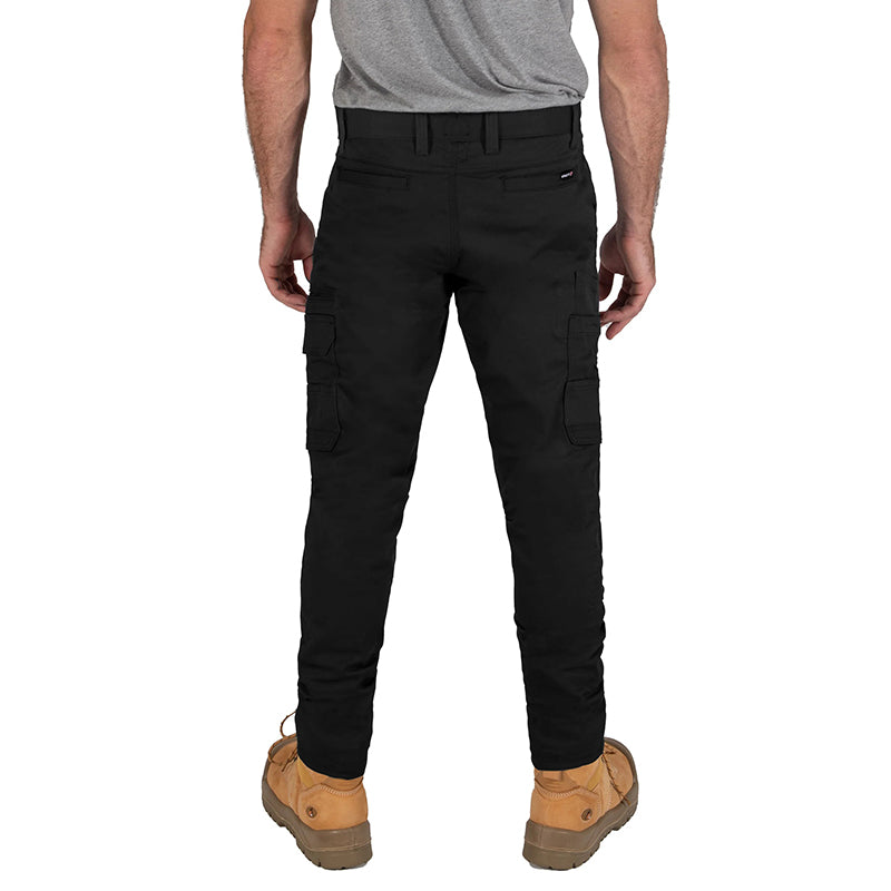 UNIT - DEMOLITION PANTS - Stretch Cotton Cargo Work Pants_Black - 171119002