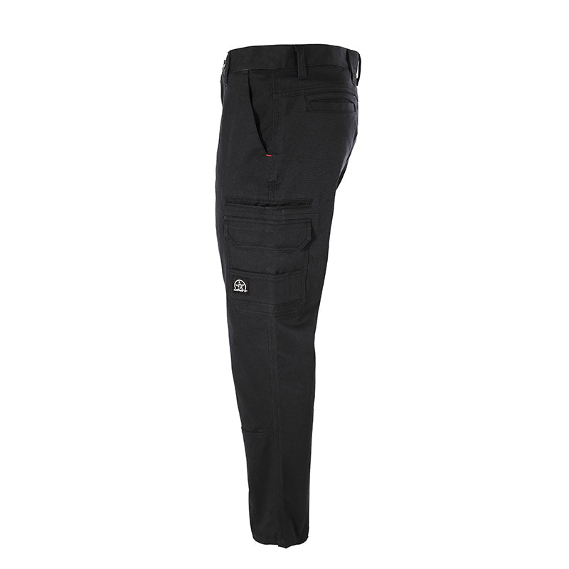 UNIT - DEMOLITION PANTS - Stretch Cotton Cargo Work Pants_Black - 171119002