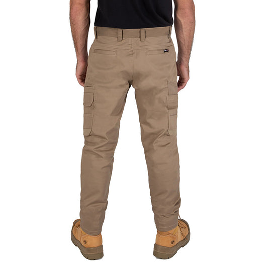 UNIT - DEMOLITION PANTS - Stretch Cotton Cargo Work Pants_Khaki - 171119002