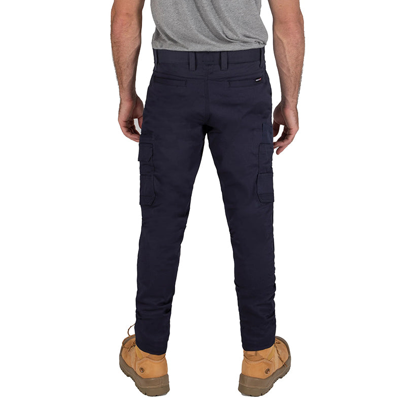 UNIT - DEMOLITION PANTS - Stretch Cotton Cargo Work Pants_Navy - 171119002