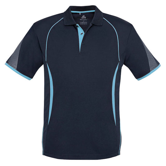 Biz Collection - Razor Mens Polo_Navy/Sky - P405MS