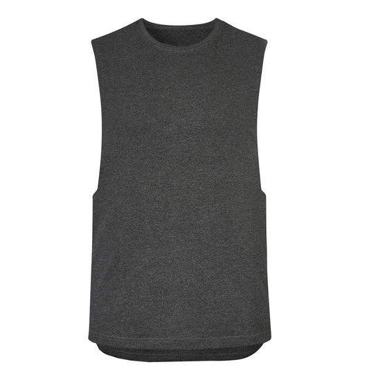 Syzmik - STREETWORX Sleeveless Tee_Charcoal Marle - ZH137