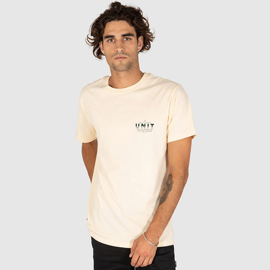 UNIT - MENS TEE - BERMUDA-221110003-CREAM