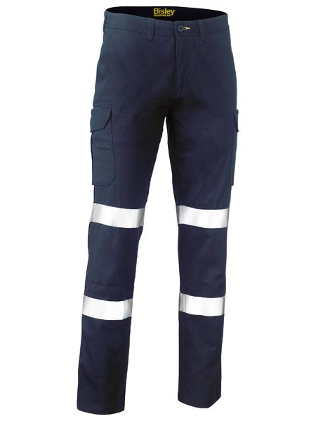 Bisley - Taped Stretch Cotton Drill Cargo Pants_Navy - BPC6008T