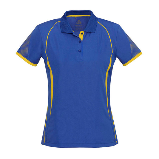 Biz Collection - Razor Ladies Polo_Royal/Gold - P405LS