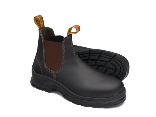 Blundstone - 311 Elastic side safety boot - waxy leather_Brown - 311
