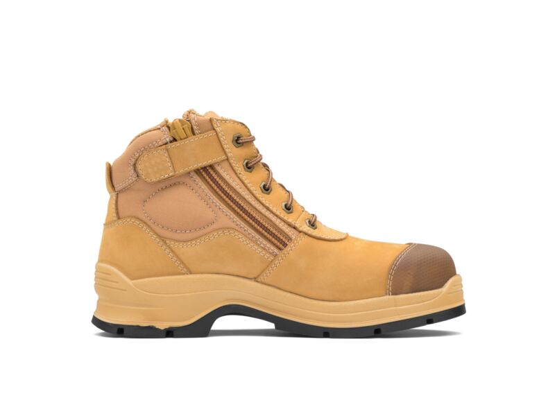 Blundstone - 318 Zip side ankle safety hiker - Wheat nubuck_Wheat - 318