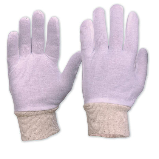 PRO CHOICE - INTERLOCK POLY/COTTON LINER GLOVES KNITTED WRIST MENS - 342CLKW