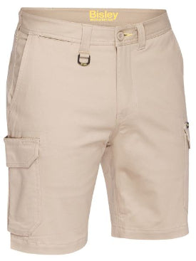 Bisley - Stretch Cotton Drill Cargo Short_Stone - BSHC1008
