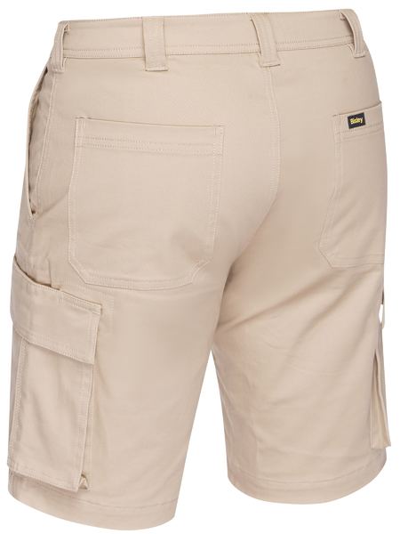 Bisley - Stretch Cotton Drill Cargo Short_Stone - BSHC1008